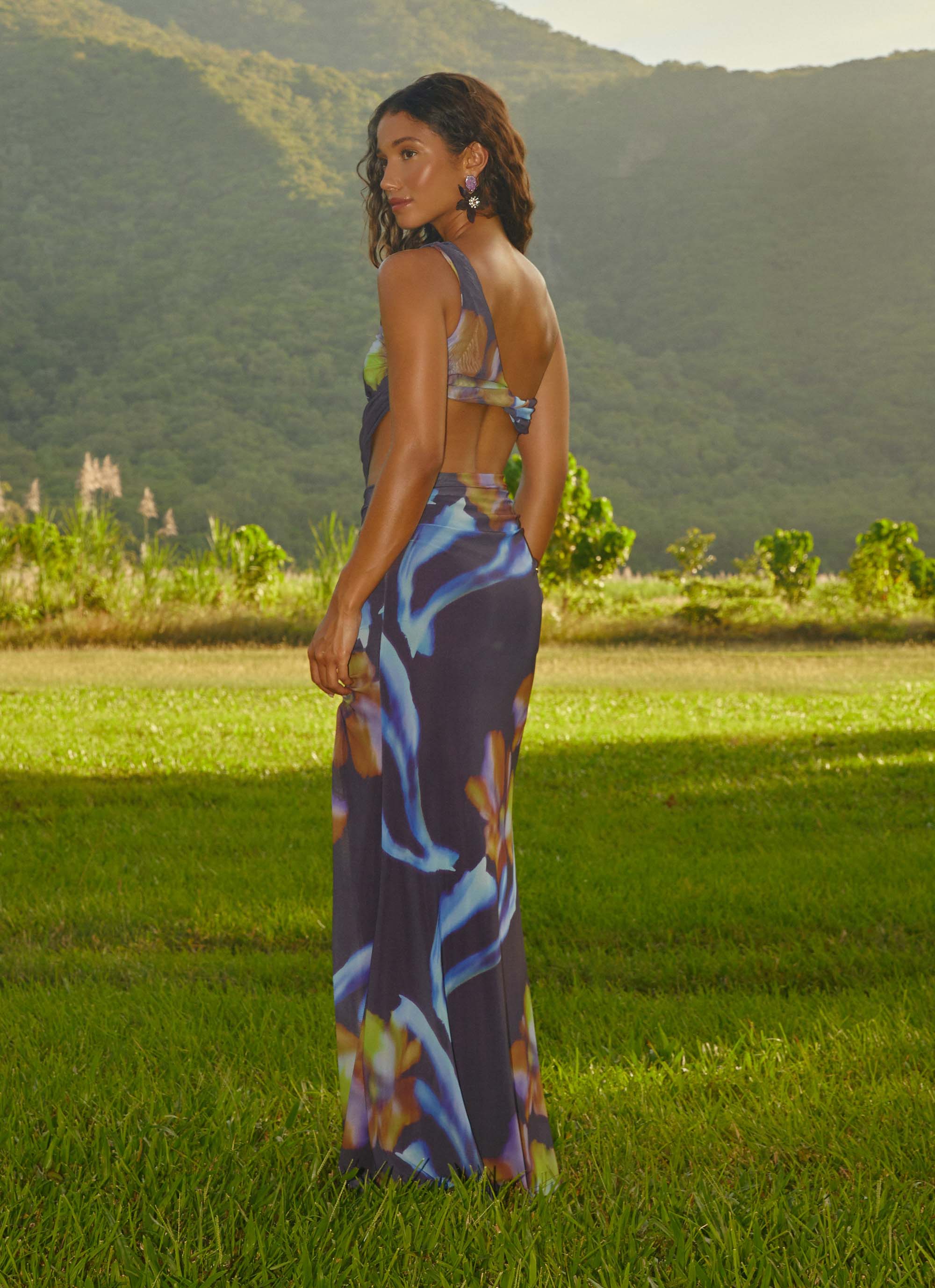 Zanzibar Maxi Dress Dark Floral