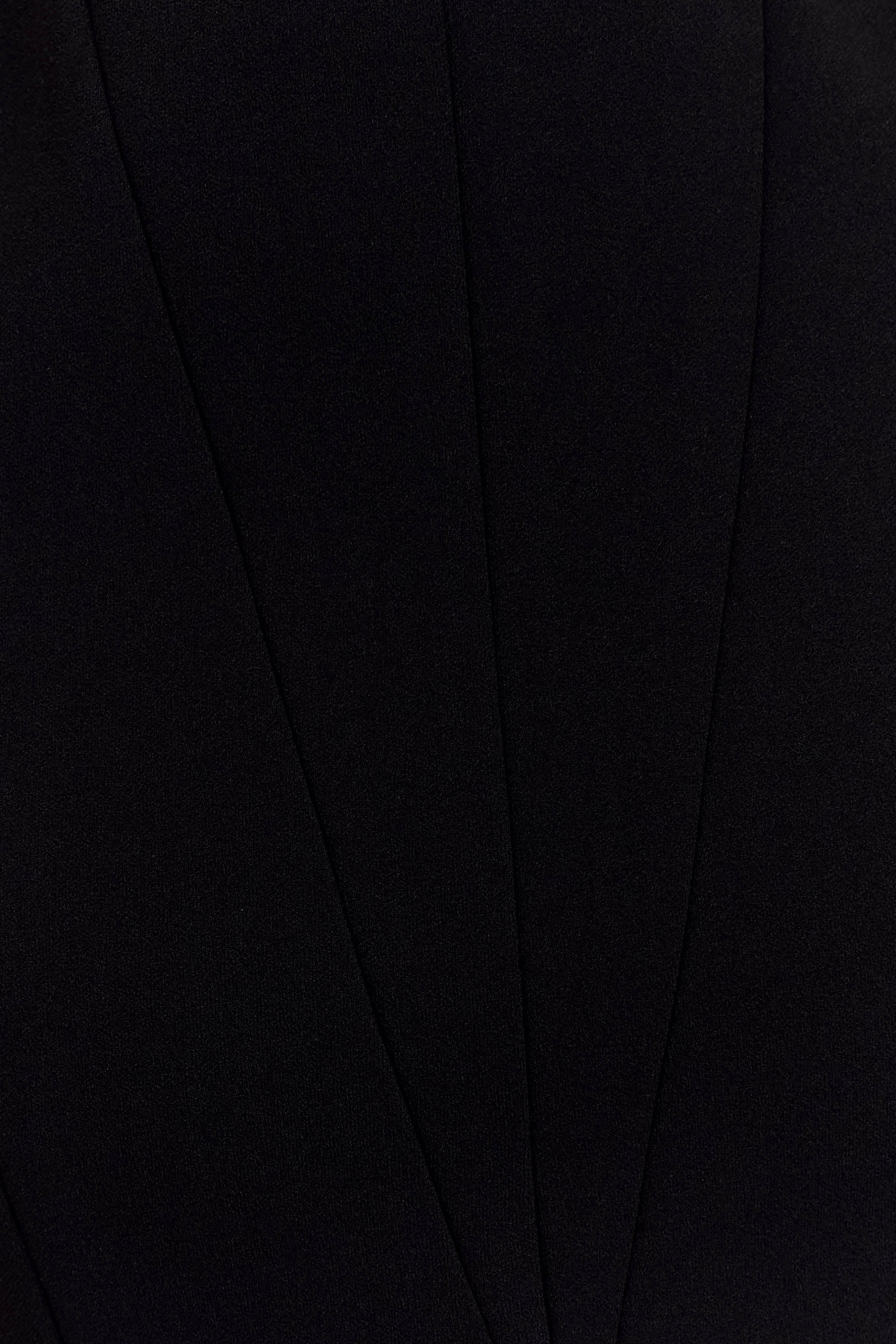 Callista Crepe A Line Midi Dress Black