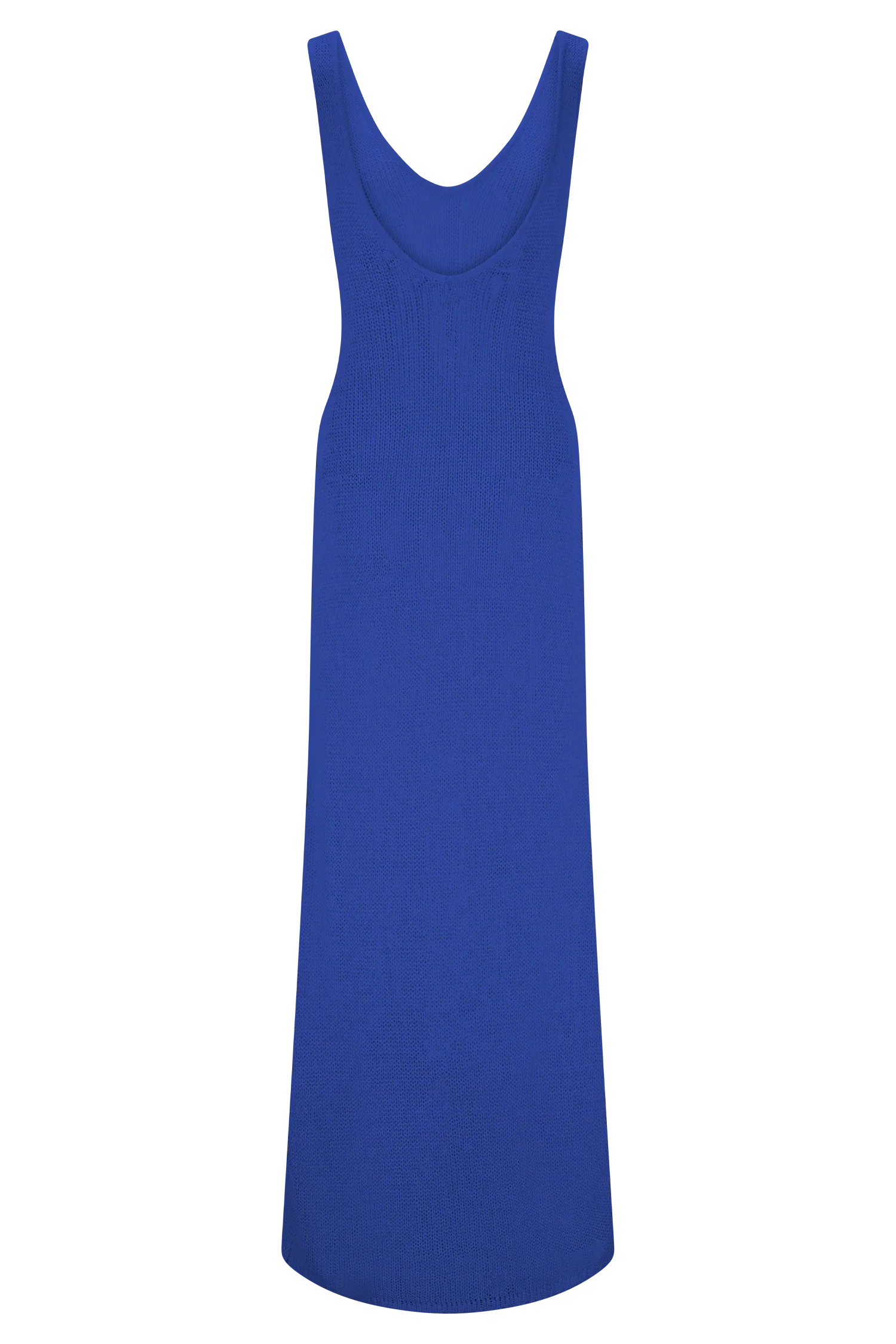 Ari Tape Yarn Knit Maxi Dress Cobalt Blue