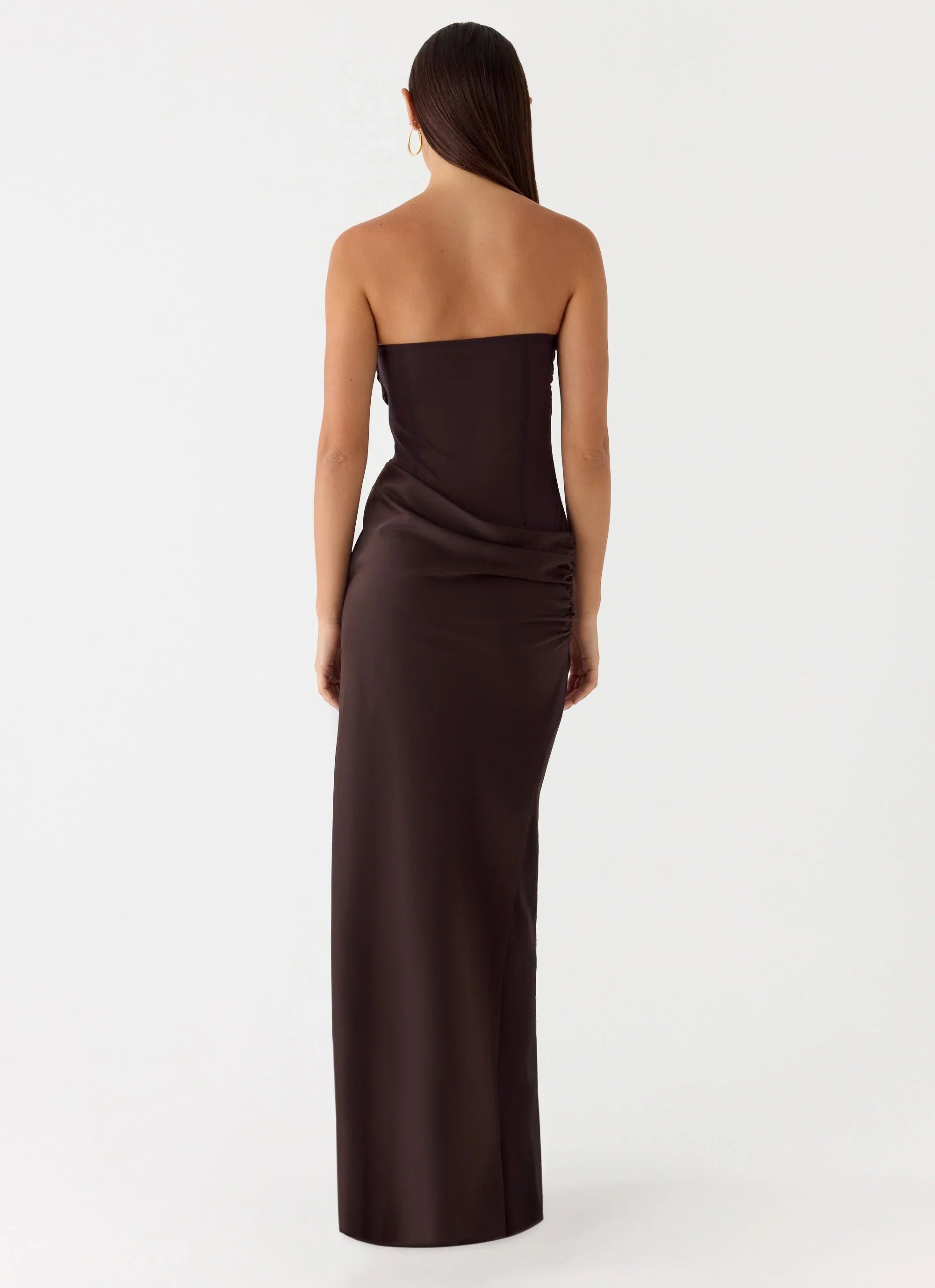 Champagne Skies Maxi Dress Chocolate