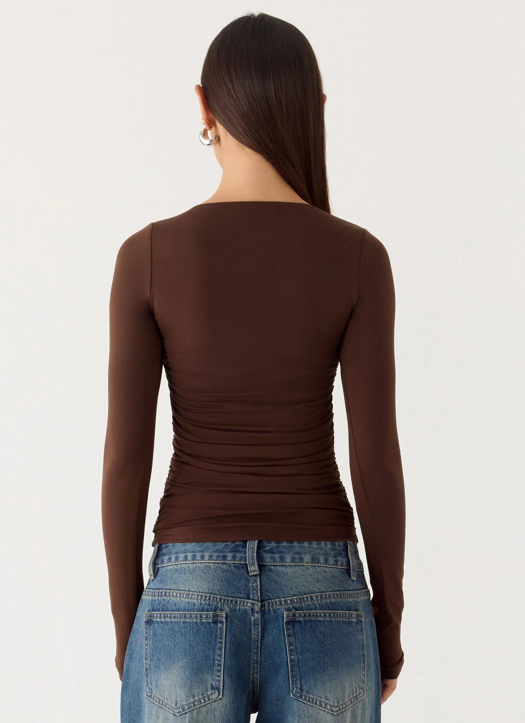 Francis Long Sleeve Top Chocolate