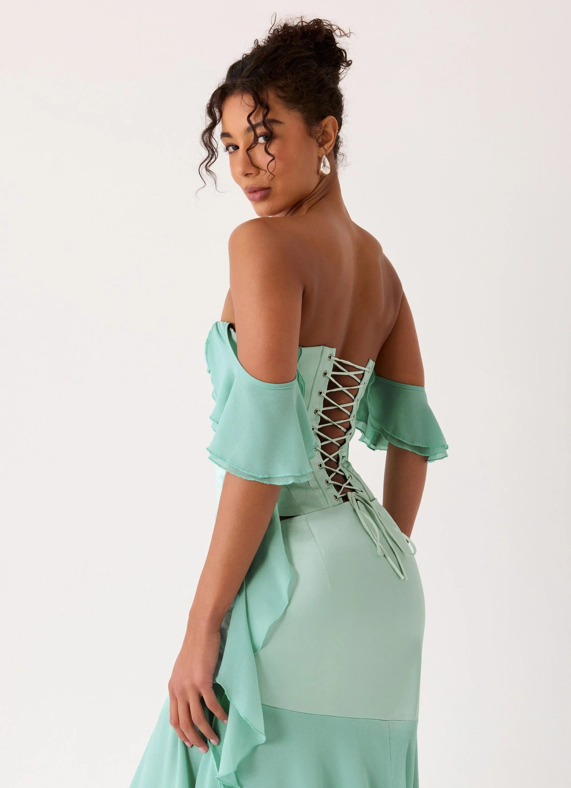 Deenesa Corset Top Mint