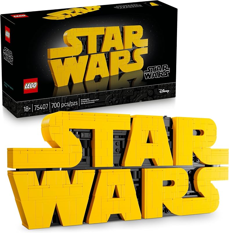 LEGO Star Wars Brick Built Star Wars Logo Building Set for Adults 18 Star Wars Gift Idea for Birthdays Collectible DIY Model Kit Home Decor Idea for Fans of The Movie Series 75407