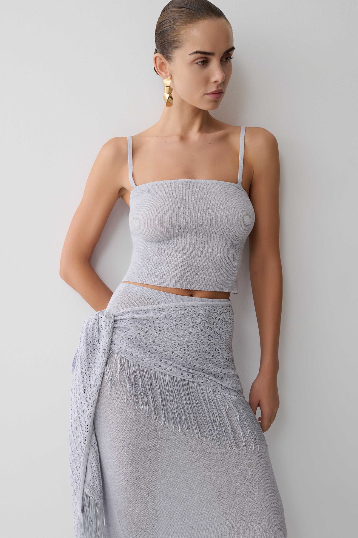 Jaytee Knit Top Sky Blue
