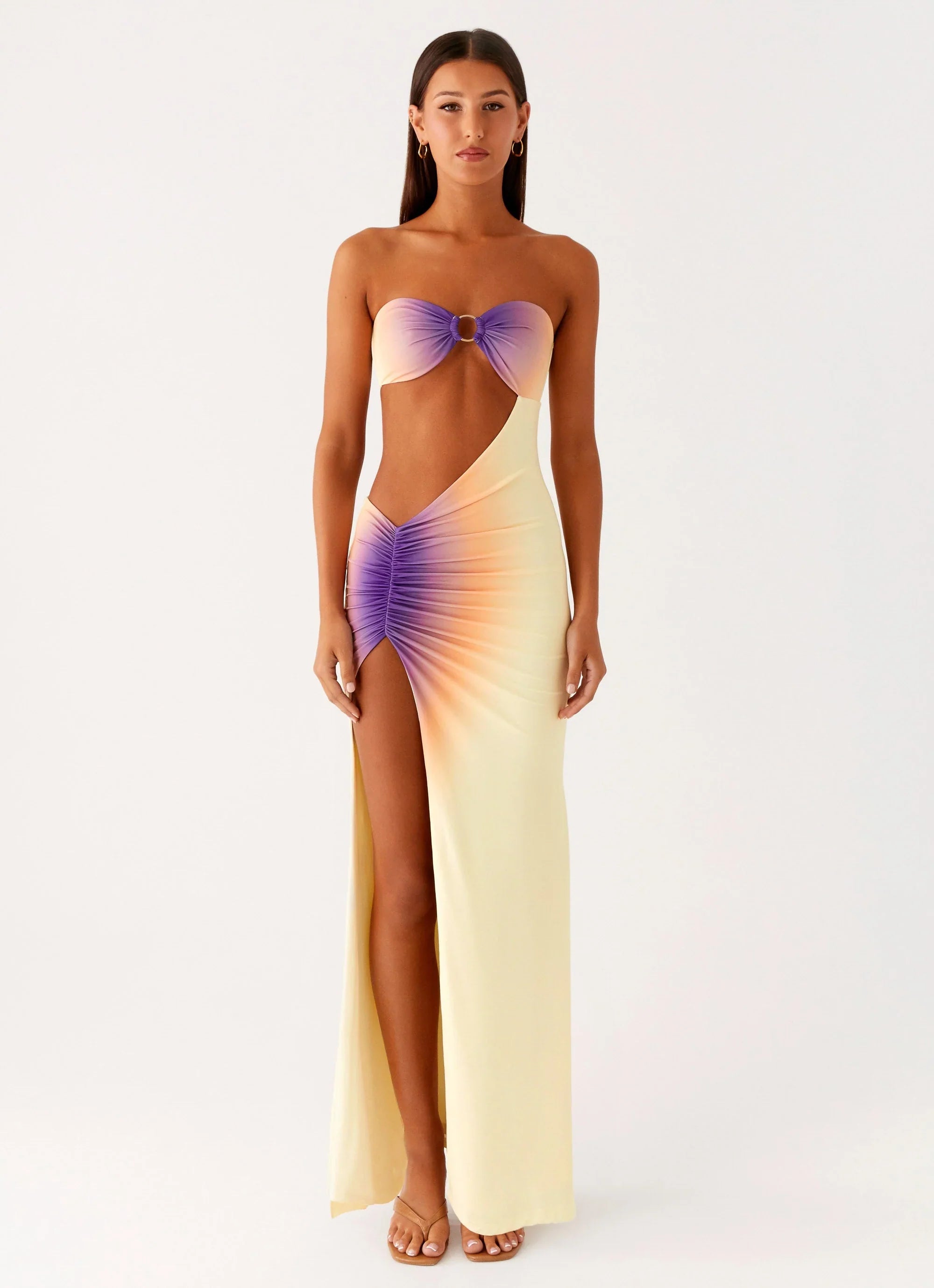 Ellisah Ombre Maxi Dress Sunrise Ombre