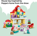 LEGO DUPLO Peppa Pig Family House Building Toy for Toddlers Ages 2 Sensory Toy for Girls Boys W 5 Figures Birthday Gifts for Kids 10467