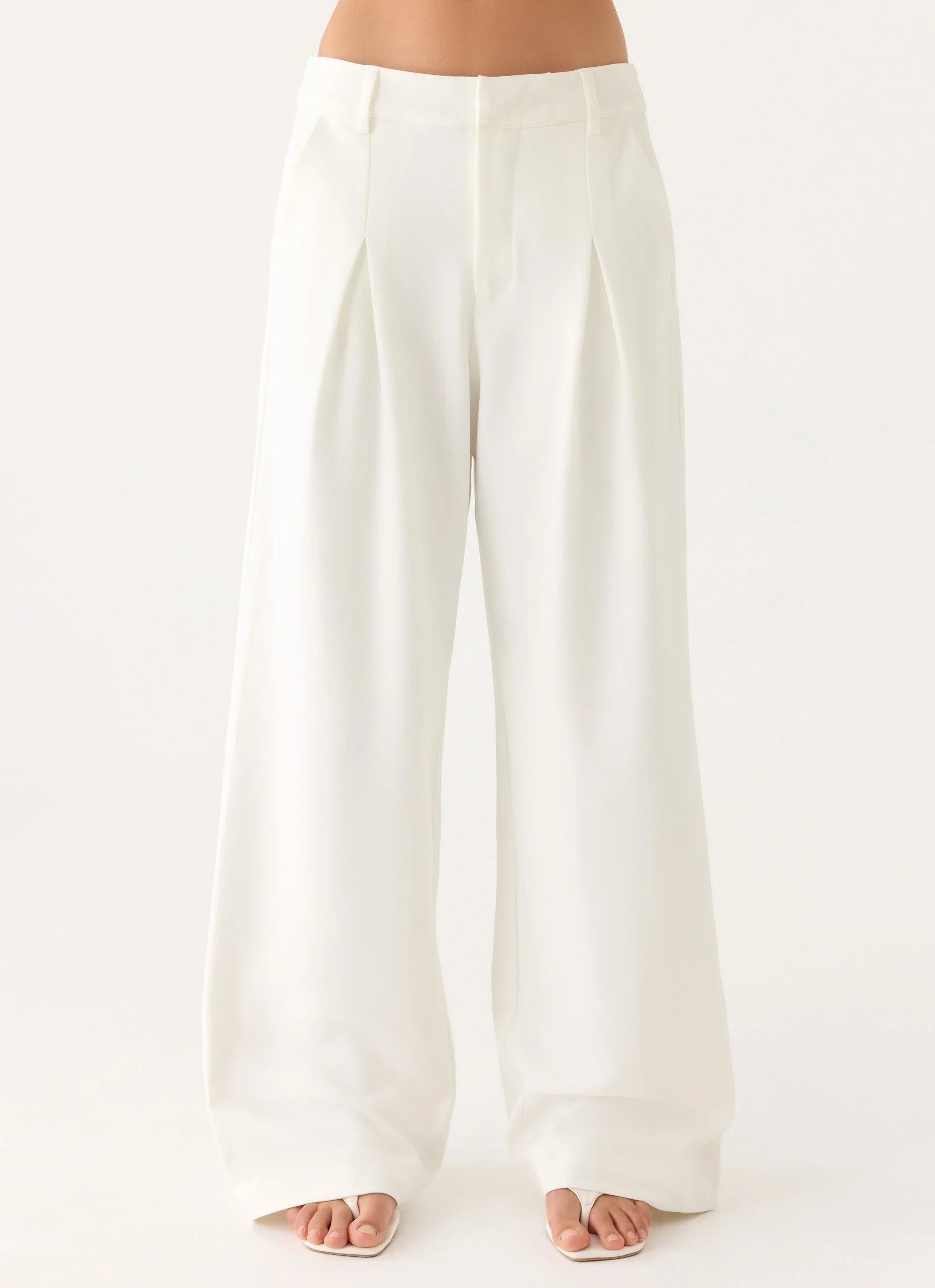 Sora Low Rise Pant White