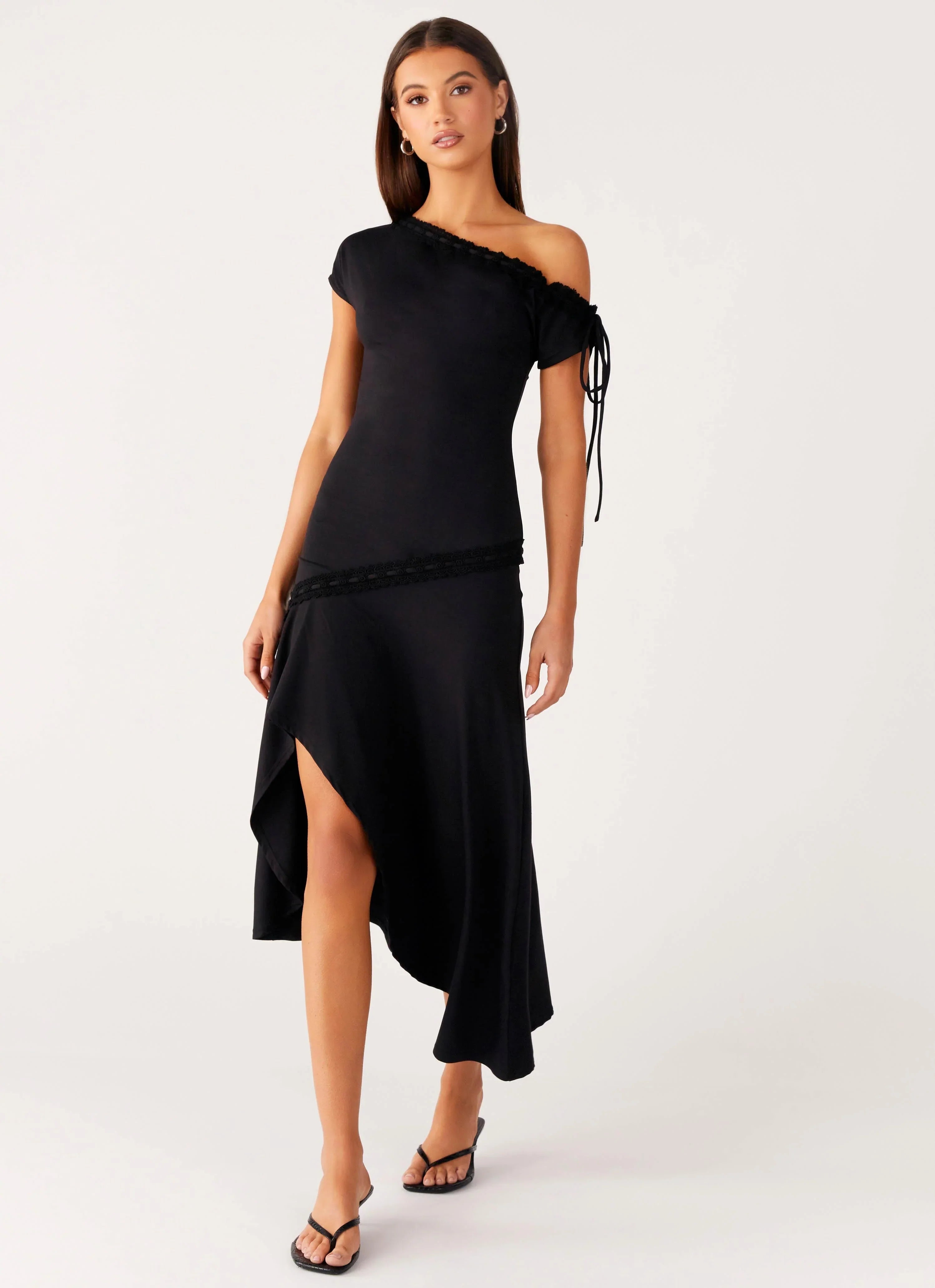 Downtown Midi Dress Black