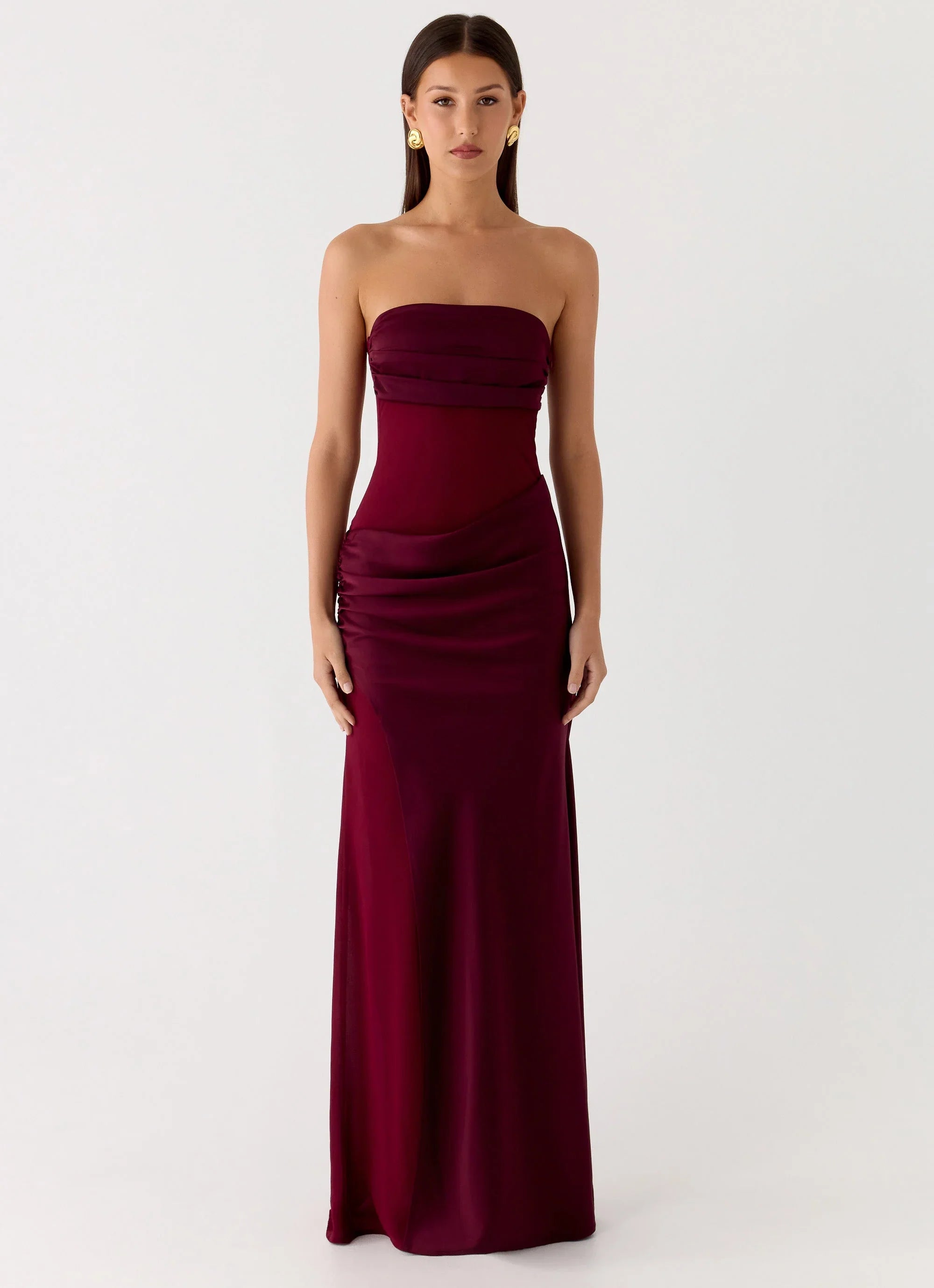 Champagne Skies Maxi Dress Plum