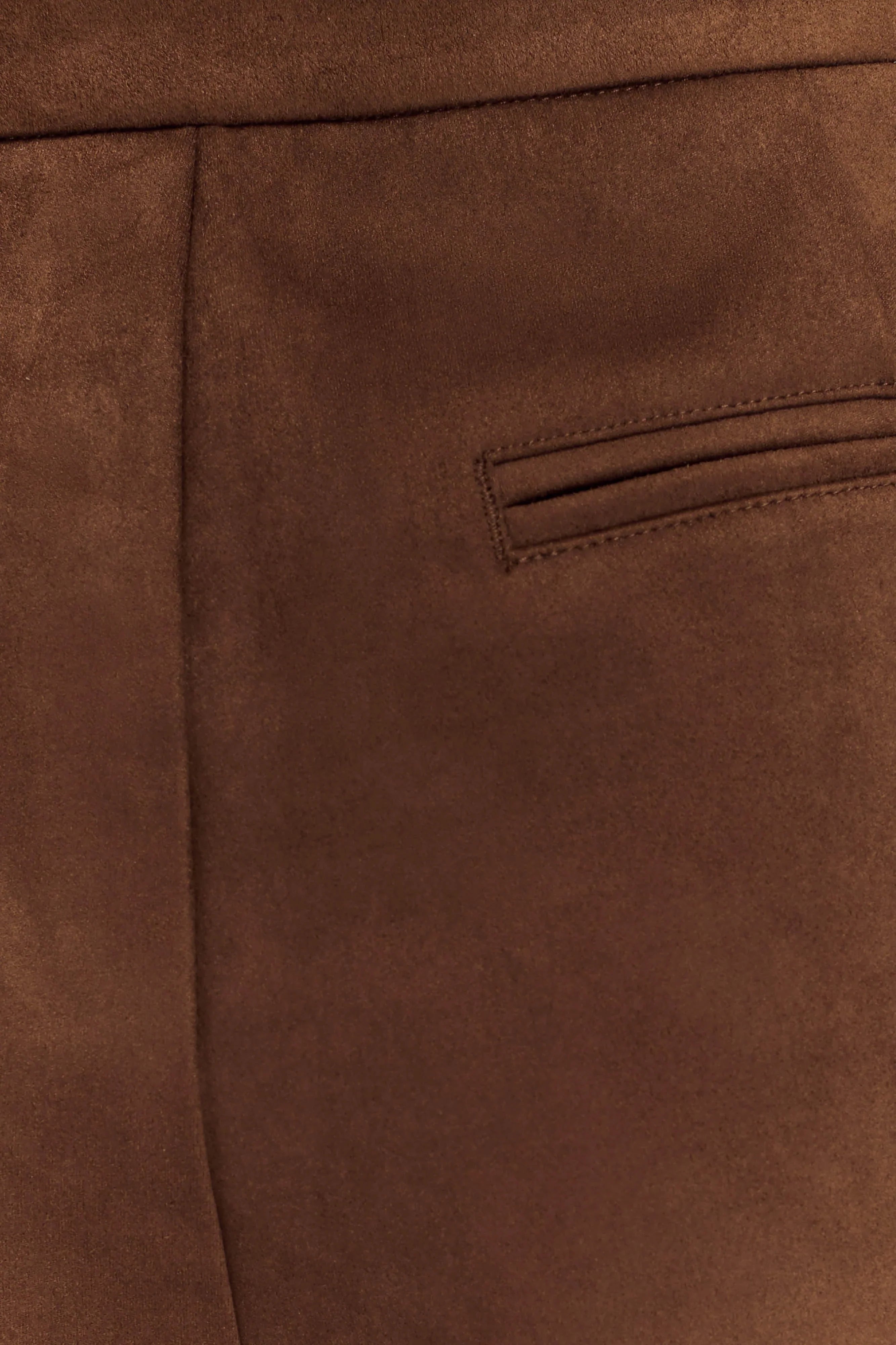 Sally Faux Suede Short Milk Chocolate