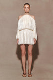 Minna Halter Mini Dress Opal White
