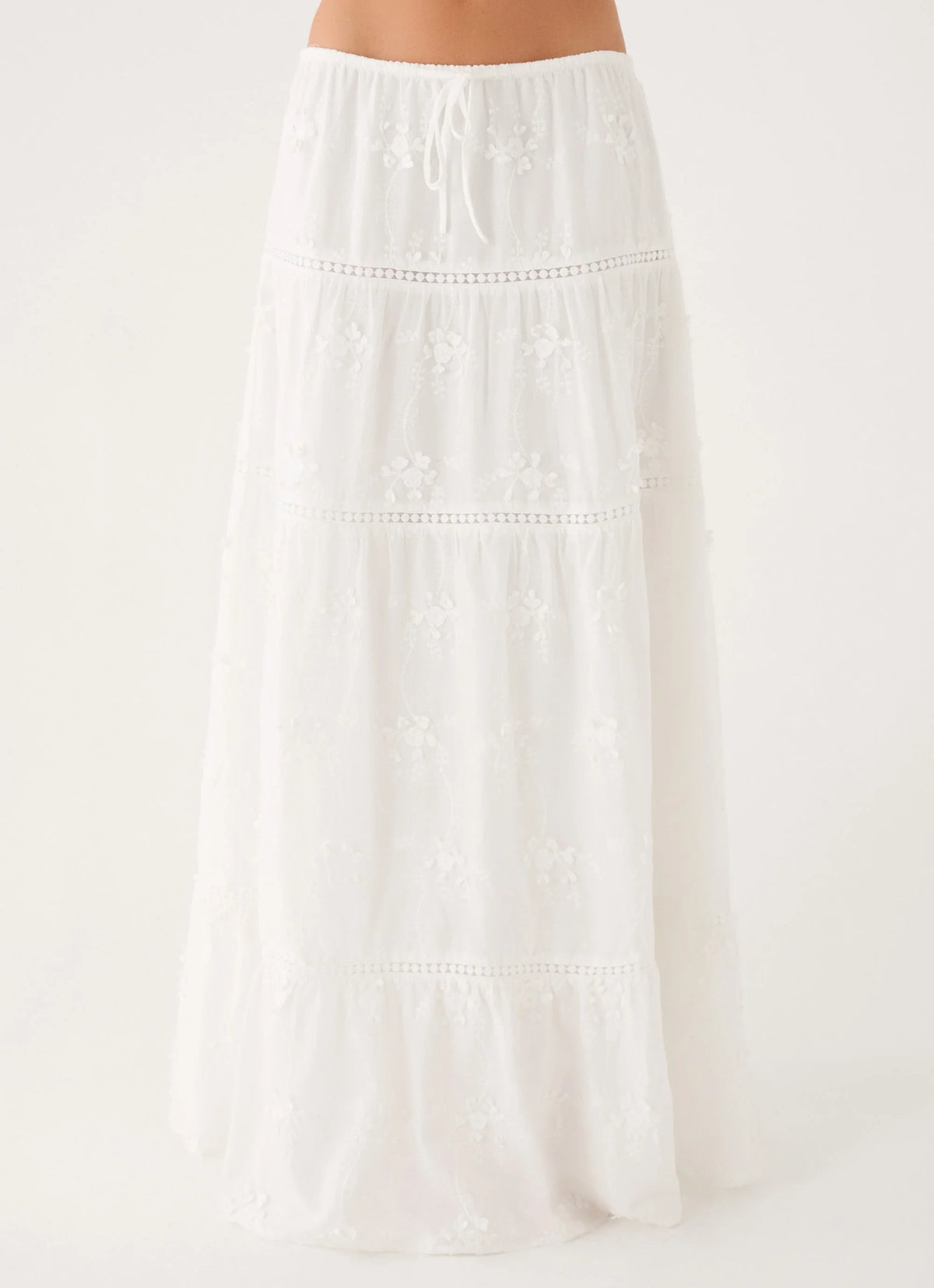Yours To Keep Maxi Skirt White