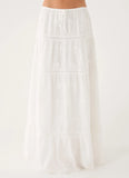 Yours To Keep Maxi Skirt White