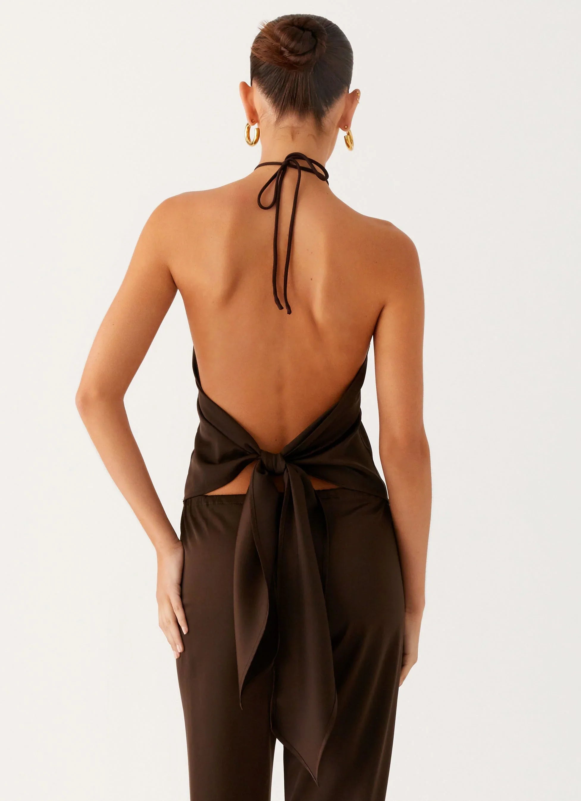 Jorjianna Halter Top Chocolate