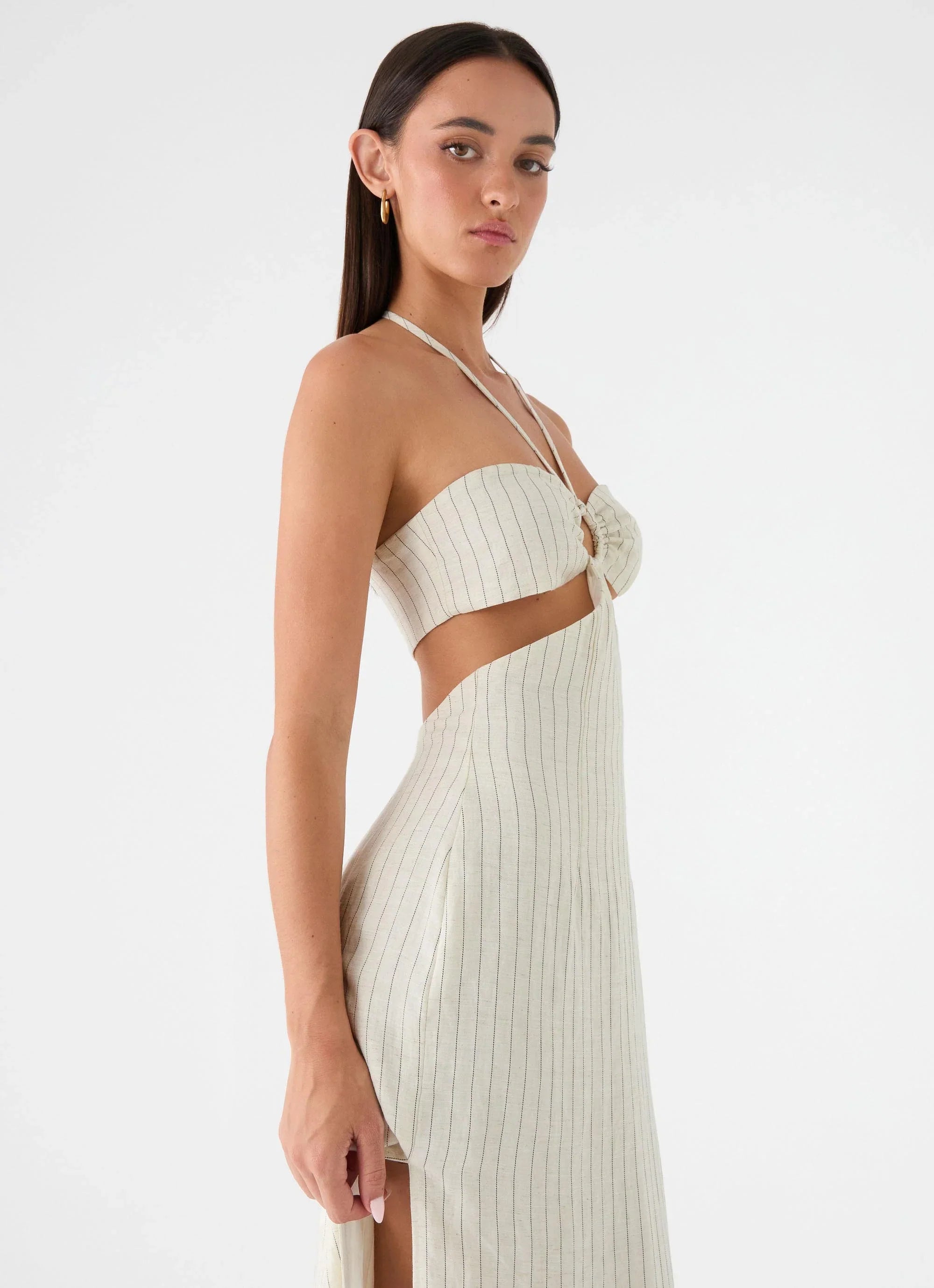 Laid Bare Maxi Dress Desert Stripe