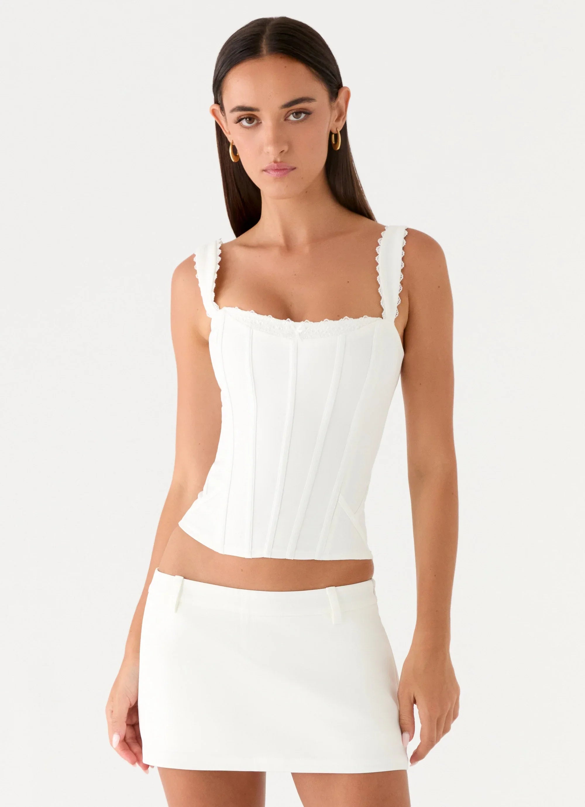 Amarente Mini Skort White