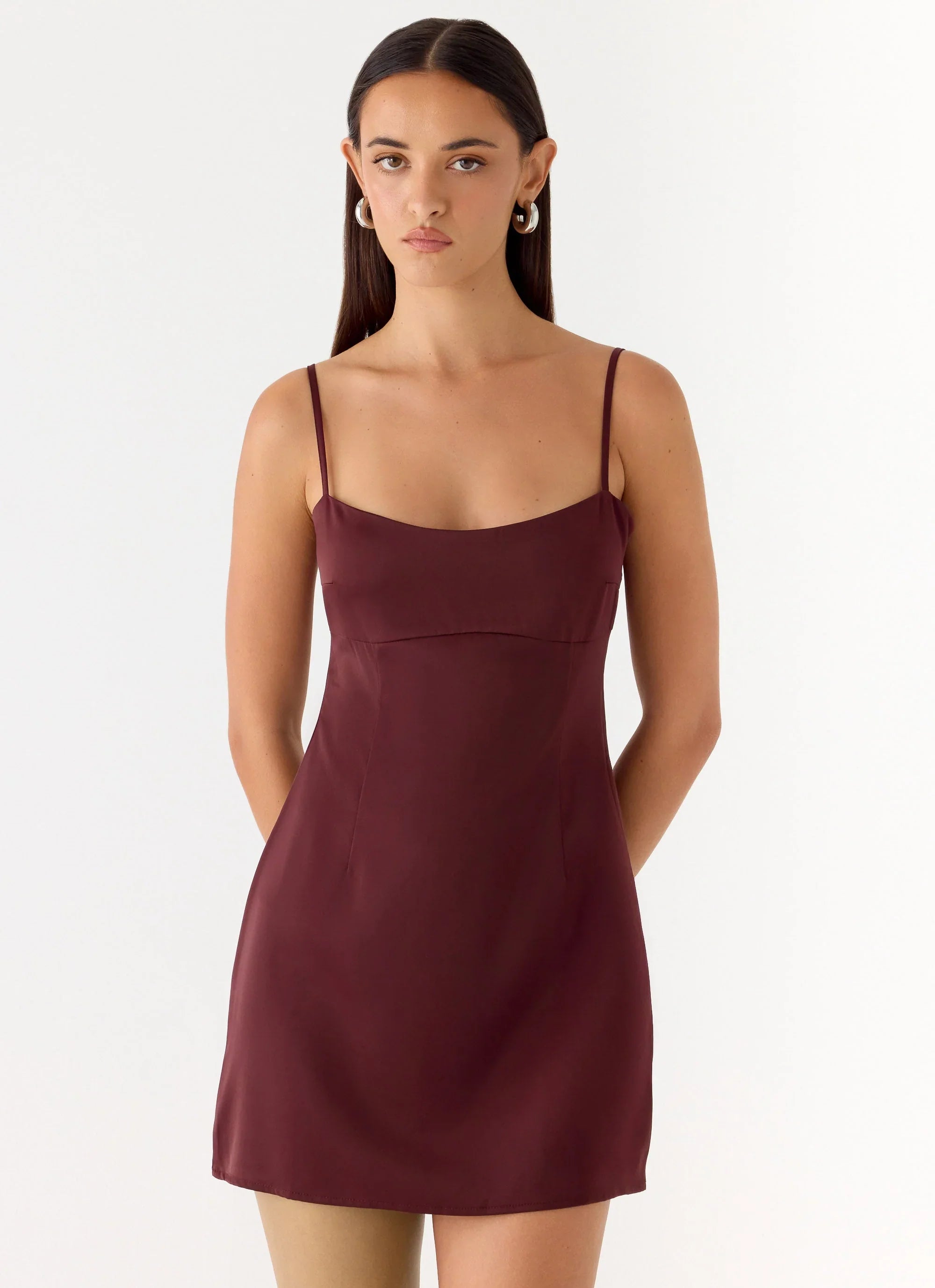 Clementine Mini Dress Merlot