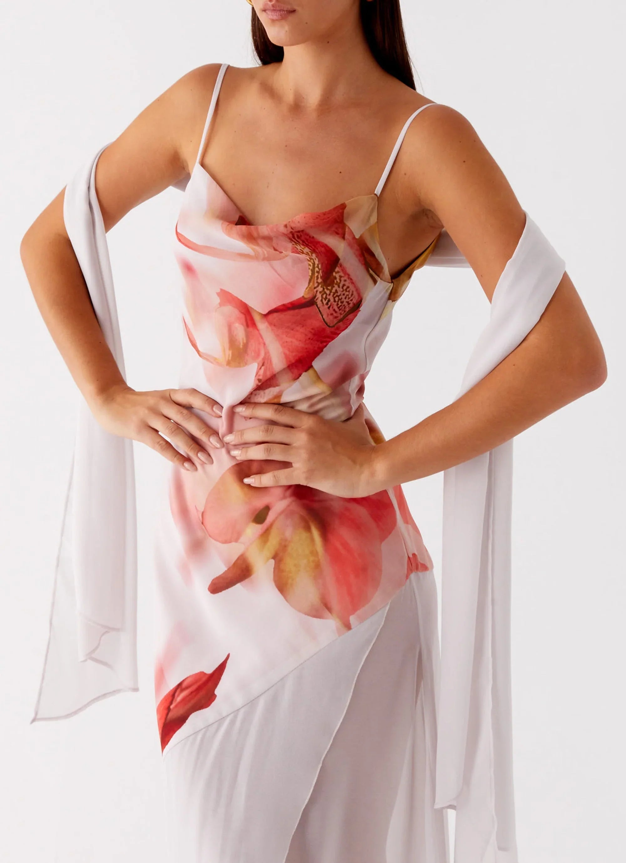 Loire Maxi Dress Peach Rose