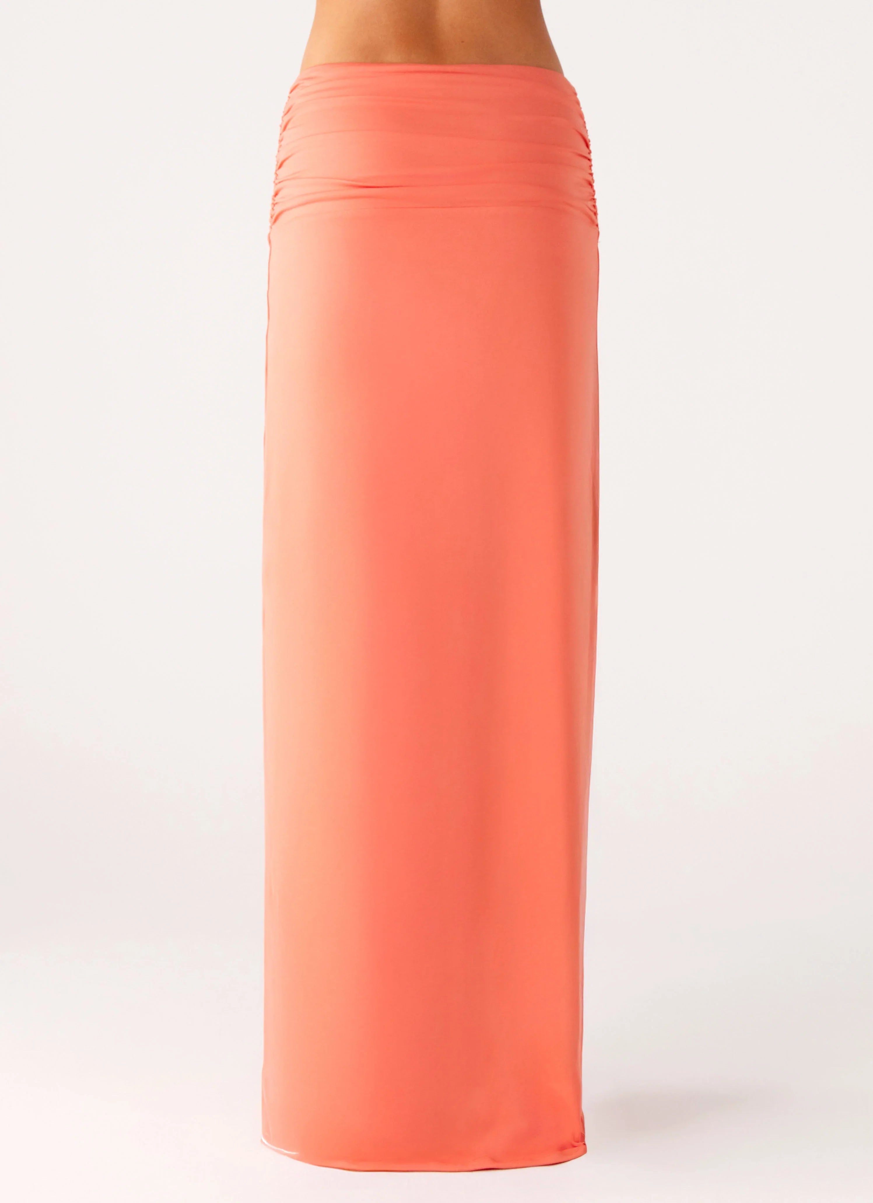 Elisabetta Maxi Skirt Coral