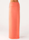 Elisabetta Maxi Skirt Coral