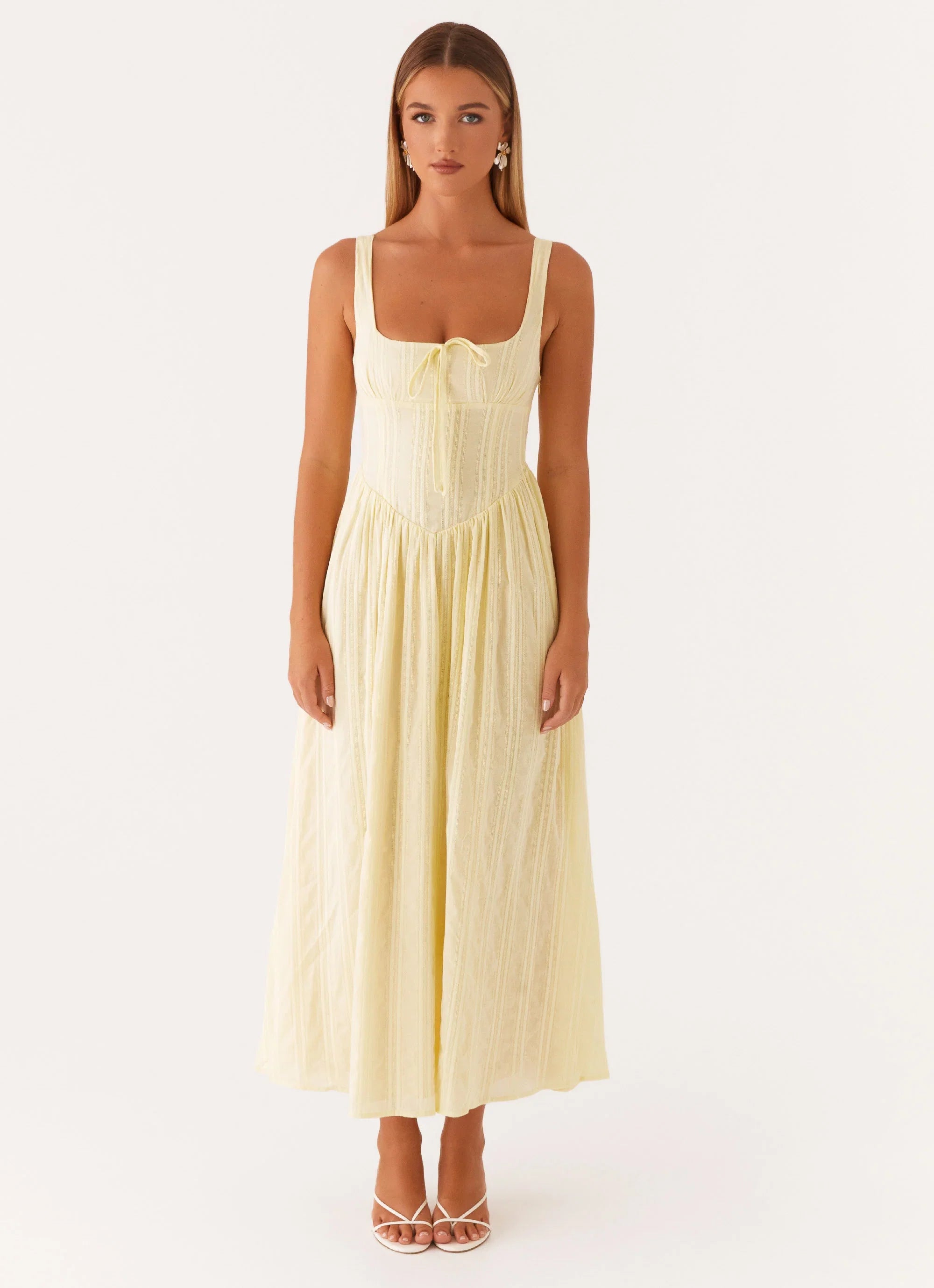 Pascuelle Midi Dress Yellow