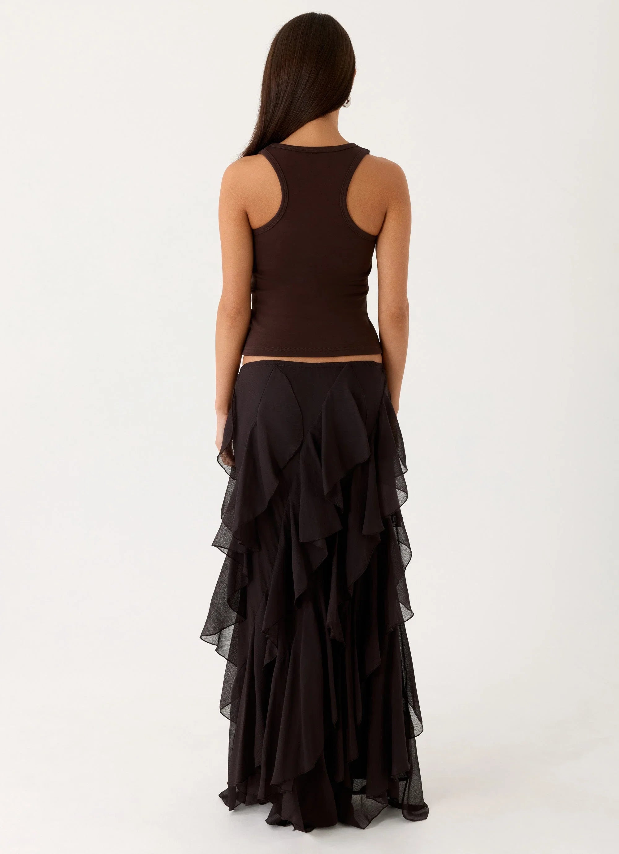 Silvanna Maxi Skirt Chocolate