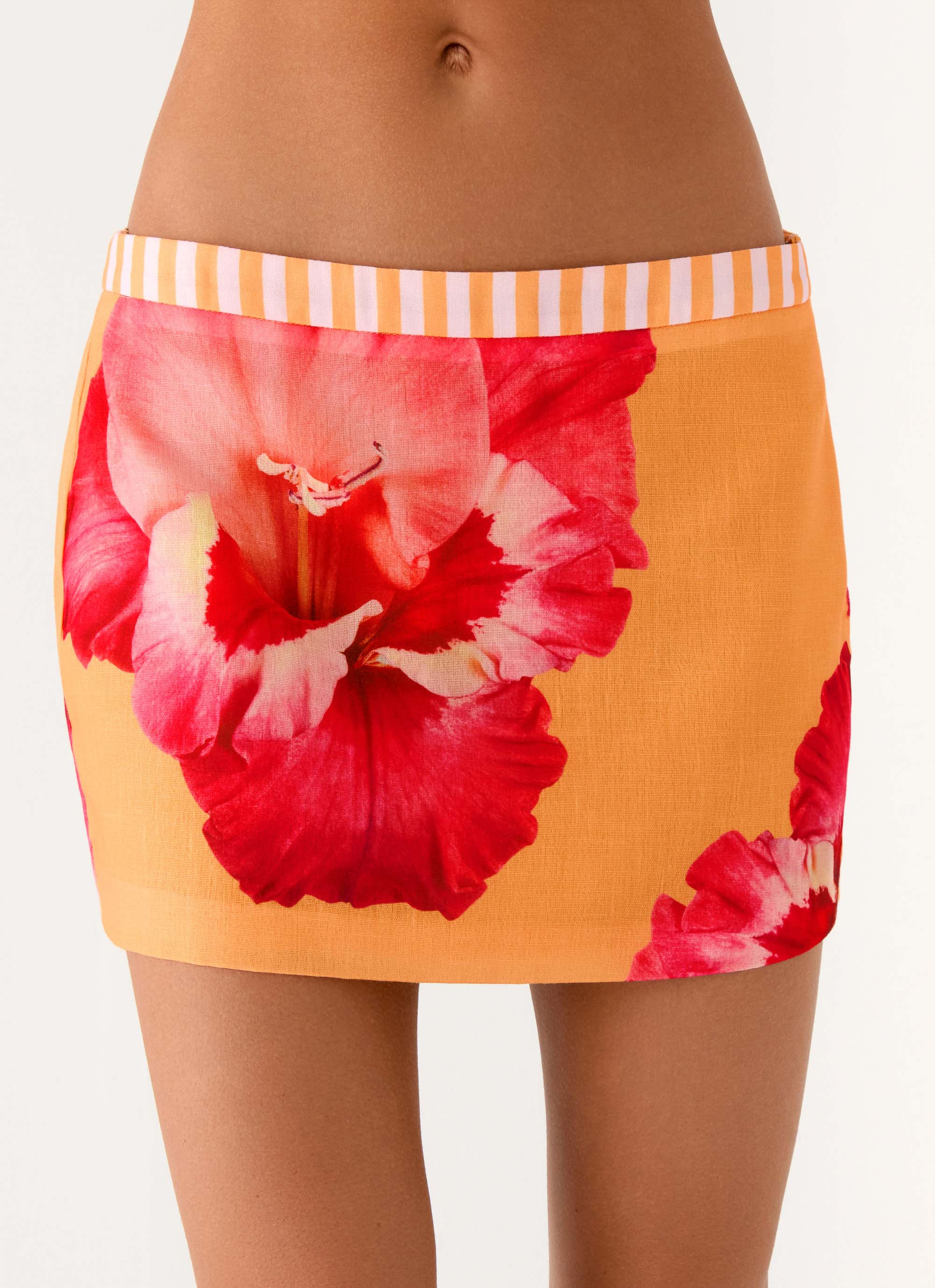 Kalya Mini Skirt Orange