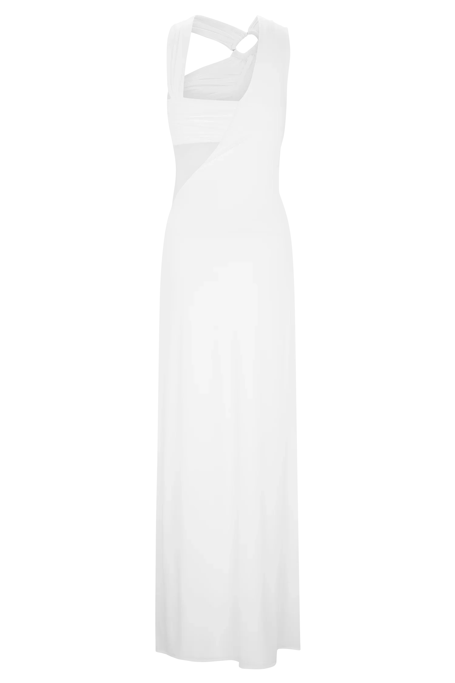 Lottie Slinky Maxi Dress With Split White