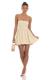 Strapless Bubble Dress in Cream