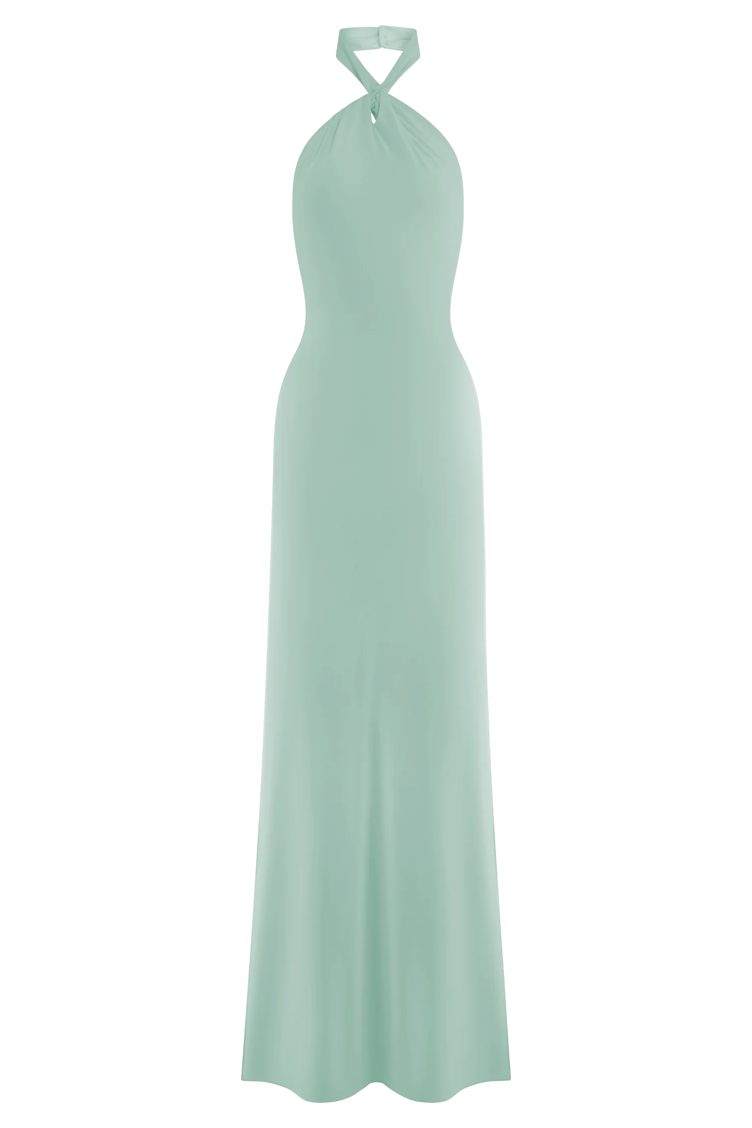 Elyna Slinky Halter Maxi Dress Lagoon