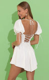 Fit and Flare Dress in White