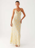 Truly Mine Maxi Dress Yellow