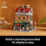 LEGO Icons Tudor Corner Building Set for Adults 18 DIY Miniature House Kit Collectible Mini House Building Set for Men and Women Crafting Gift for Adults 10350