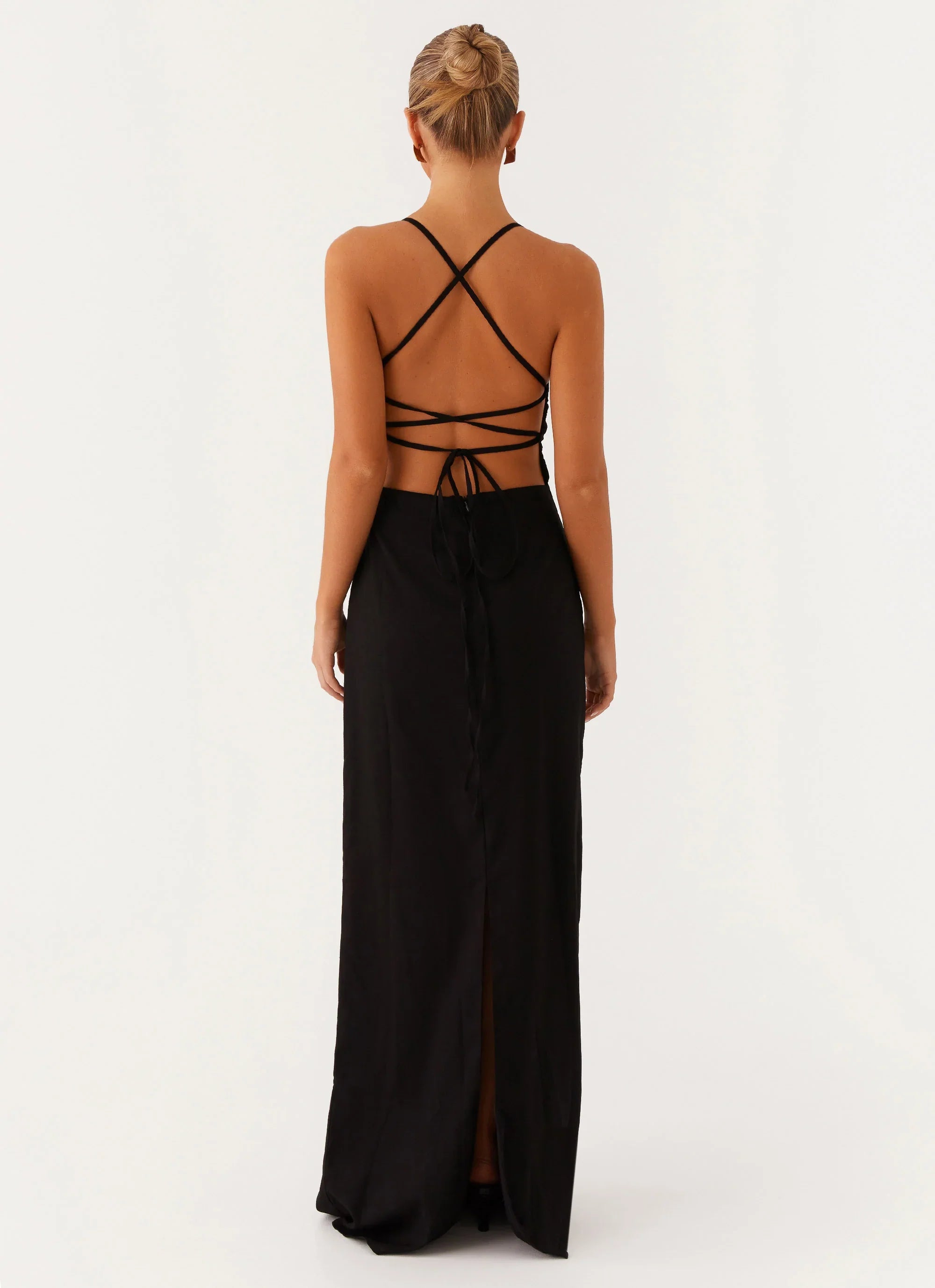 Cora Backless Maxi Dress Black
