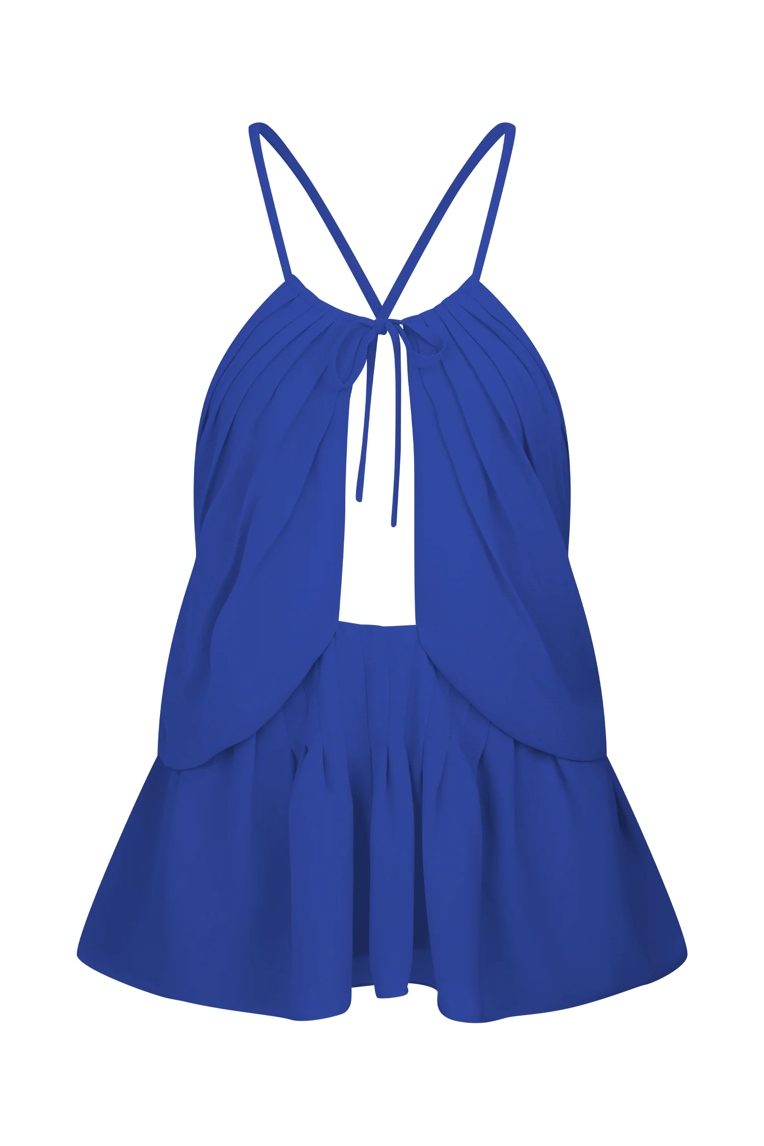 Korra Chiffon Halter Top Cobalt Blue