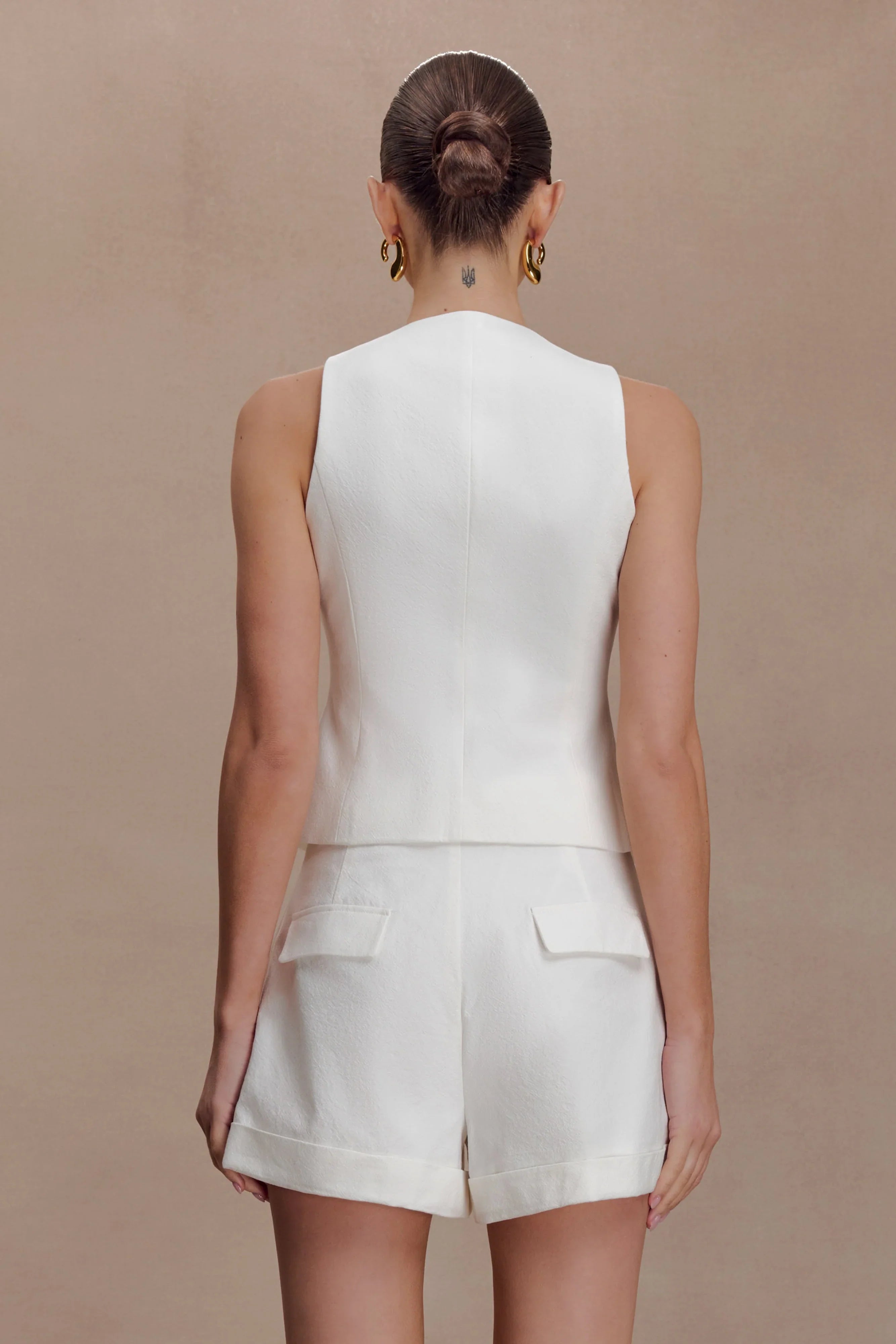 Aldea Cotton Sleeveless Top White