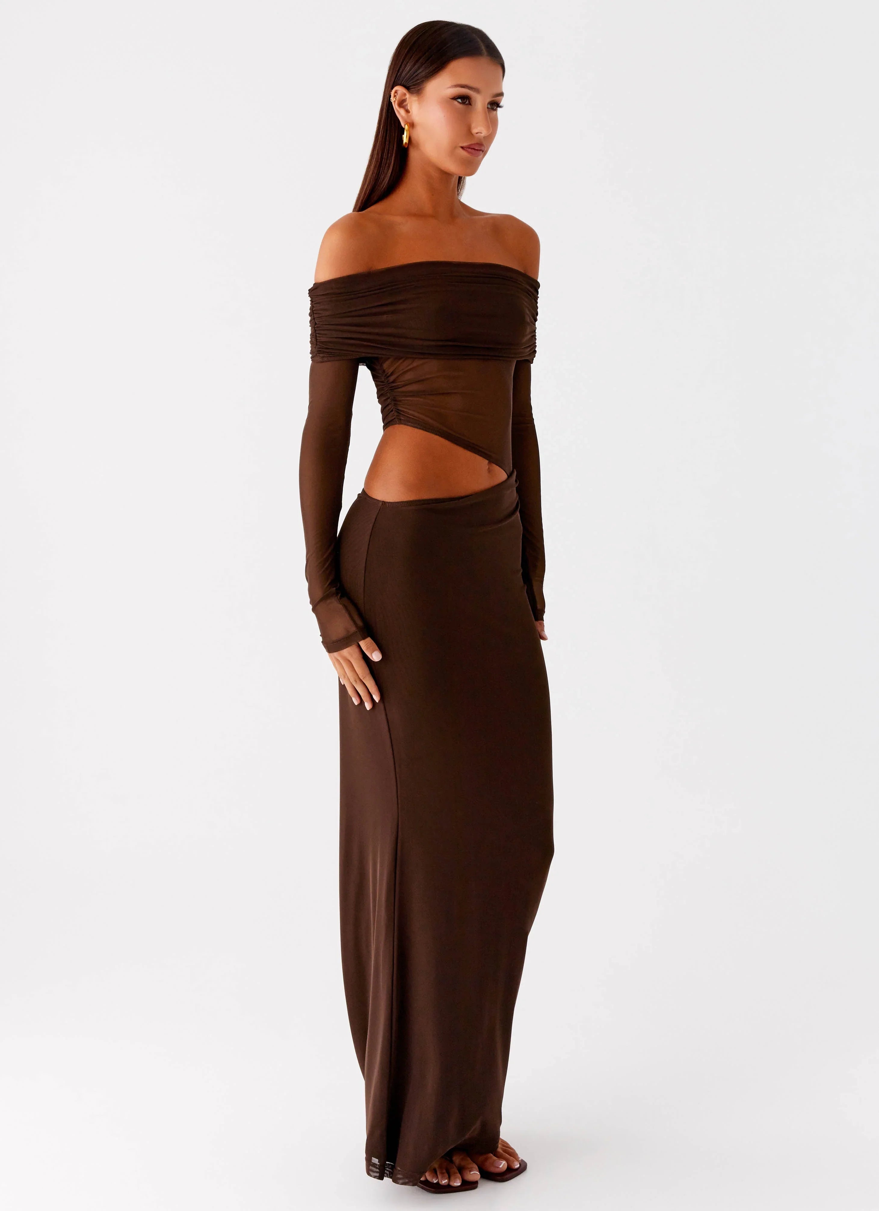Emery Maxi Dress Chocolate