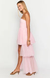 Avery Pink High Low Maxi Dress