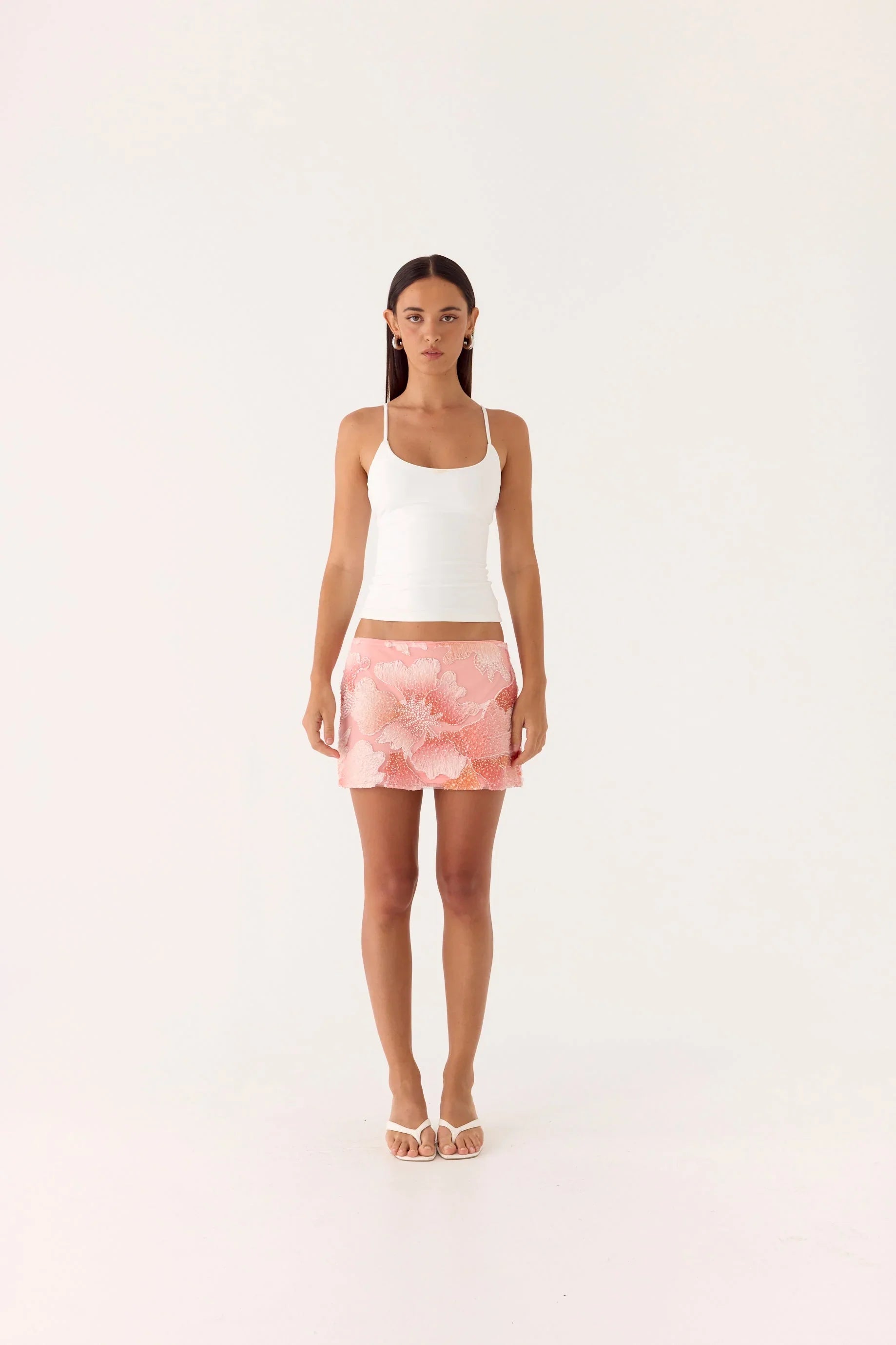 Dayna Mini Skirt Coral