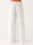 Bille Low Rise Pants White