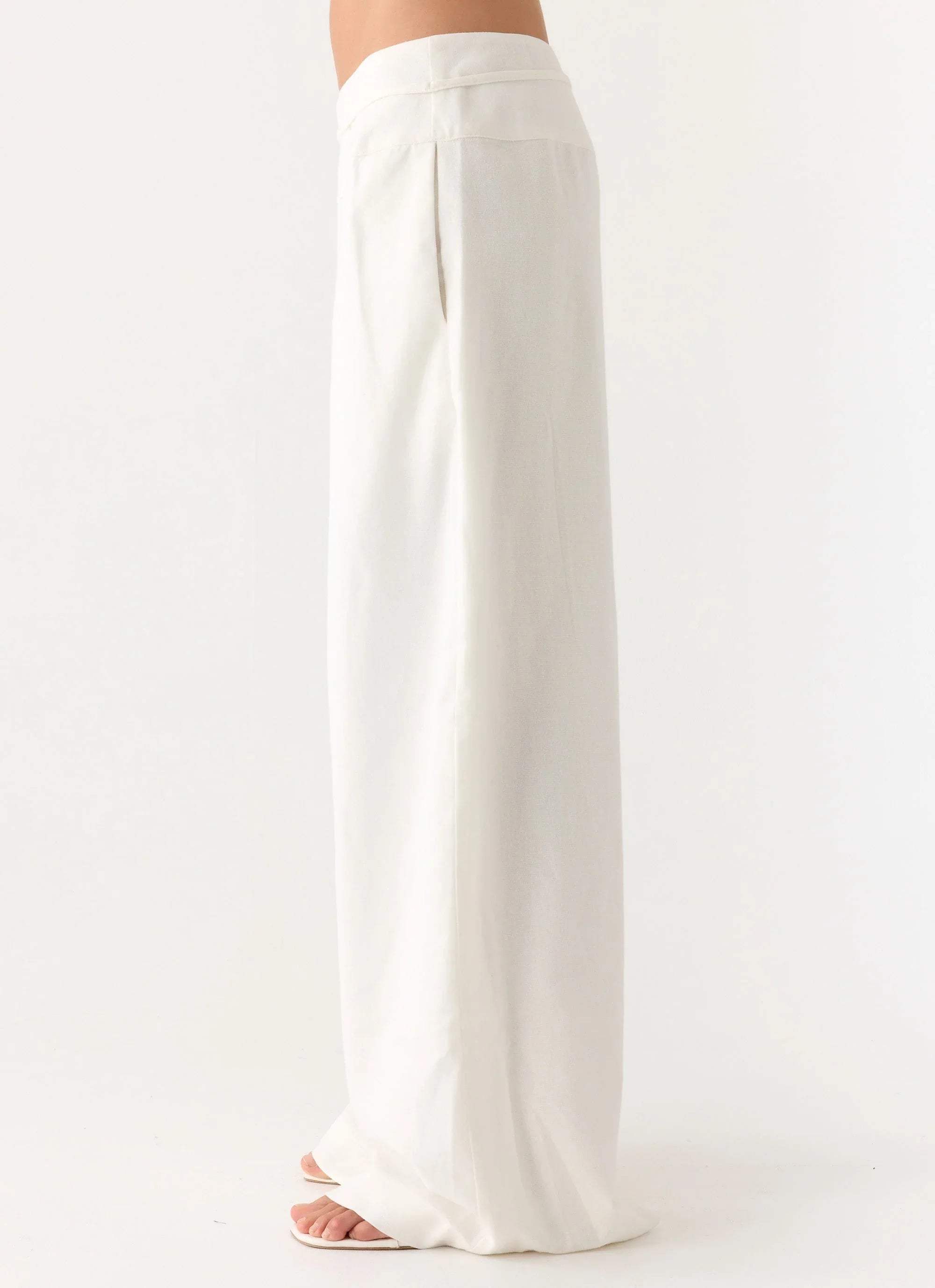 Isobel Linen Pants White