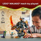 LEGO NINJAGO Coles Mission Mech Dragon Zane Building Toy for Boys Girls Kids Ages 7 Poseable Mech W Cole Acid Monster Zane Minifigures for Pretend Play Gift Idea for Birthdays 71854