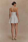 Carlina Broderie Mini Dress White