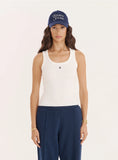 White Knitted 4th Vest Top