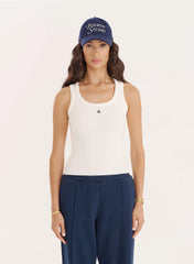 White Knitted 4th Vest Top
