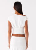 Liana Asymmetrical Top White