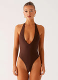 Delia One Piece Swimsuit Chocolate