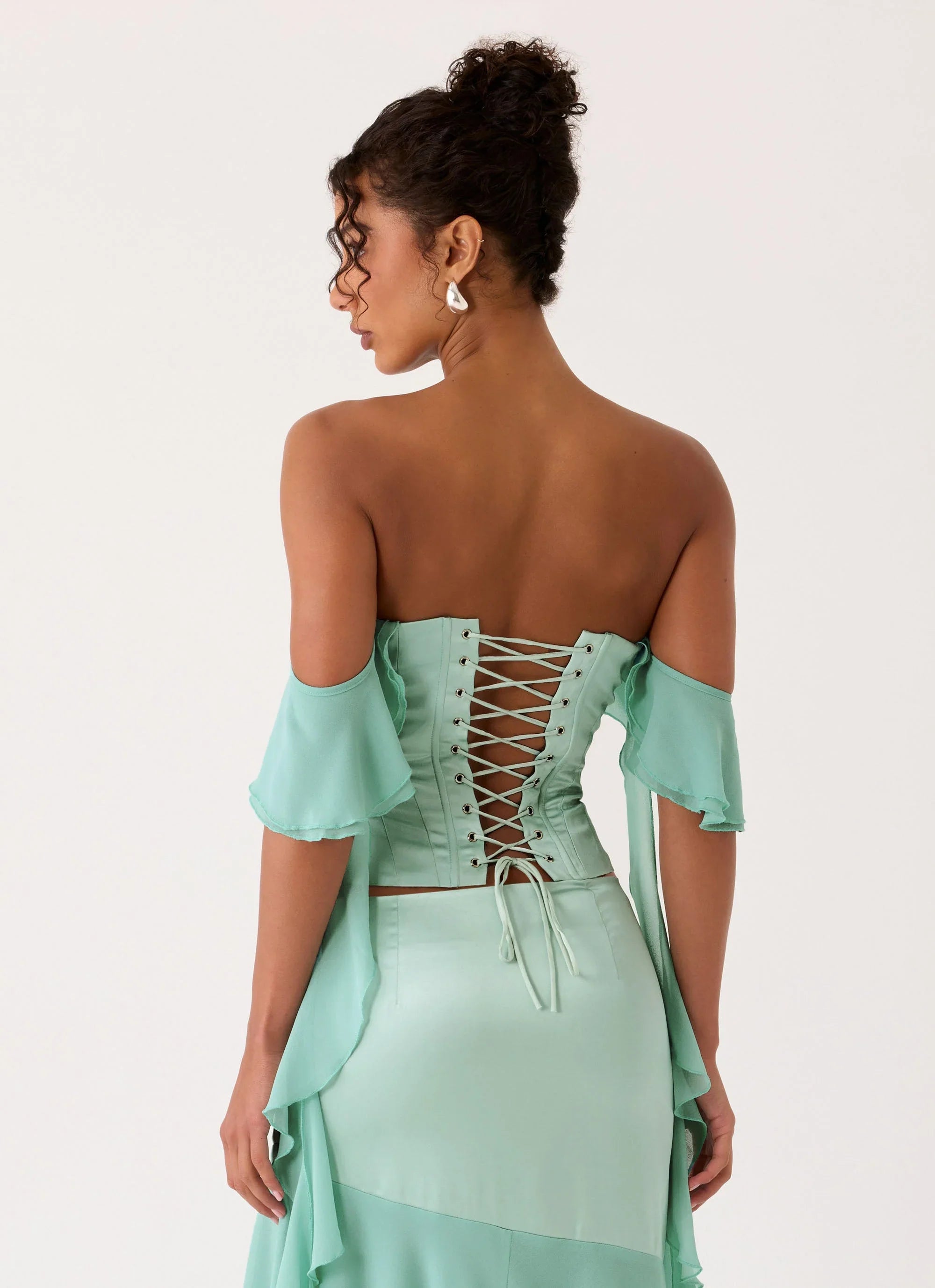 Deenesa Corset Top Mint