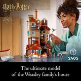 LEGO Harry Potter The Burrow Building Sets for Adults Collectible Harry Potter Weasley House Kits with 10 Minifigures Gifts for Men and Women Fans 76437