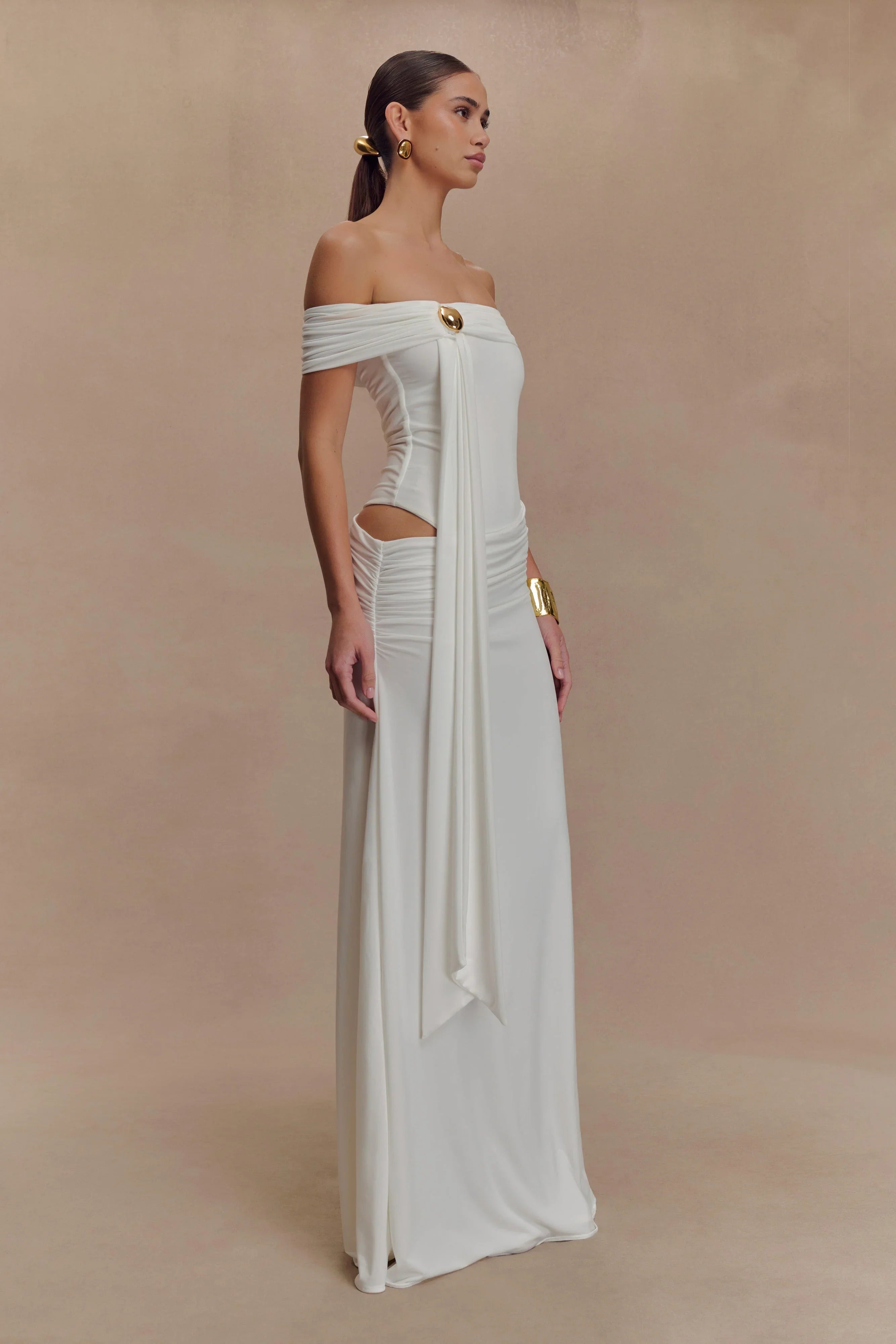 Oliver Slinky Maxi Dress White